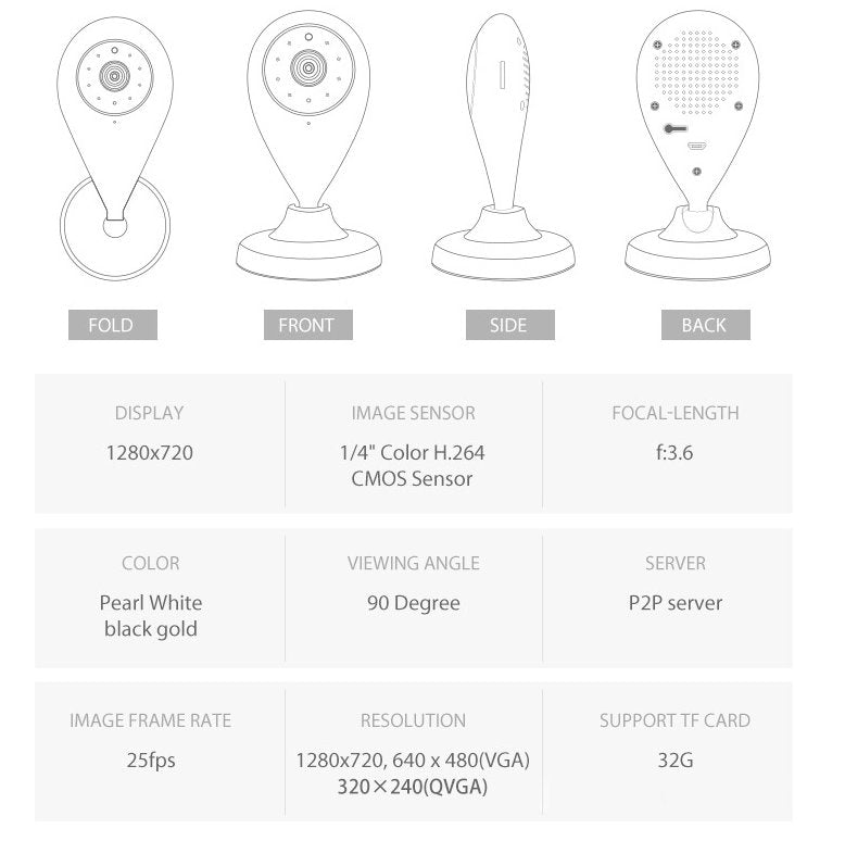 Caméra de sécurité WiFi mini sans fil HD 1080P - Ma boutique de gadget