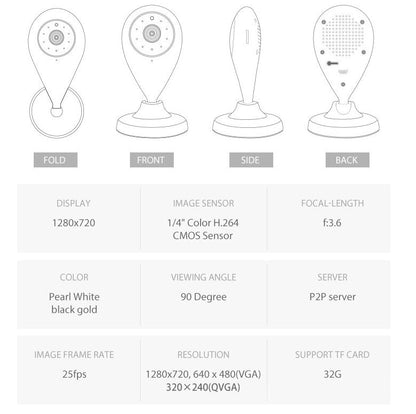 Caméra de sécurité WiFi mini sans fil HD 1080P - Ma boutique de gadget